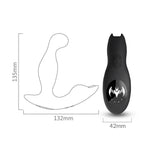 Bat King - Şarjlı Kumandalı 360° Dönme Rotasyonlu ve Güçlü Titreşimli Aynı Anda Perine ve Prostat Uyarıcı Masaj Vibratör