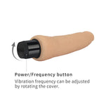 Xtreme Feel - Multi Speed Güçlü Titreşimli Yumuşak Doku Realistik Dildo Testissiz Gerçekçi Yapay Penis 20x4 CM