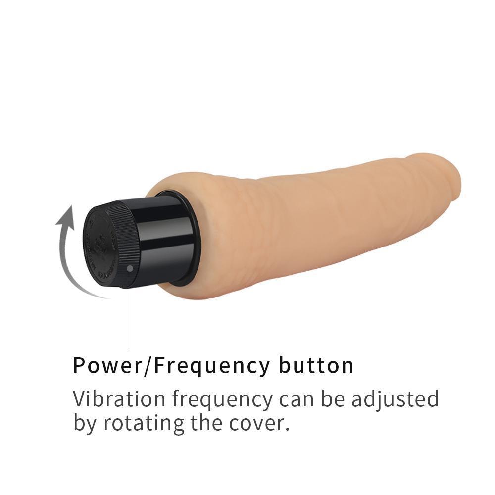 Xtreme Feel - Multi Speed Güçlü Titreşimli Yumuşak Doku Realistik Dildo Testissiz Gerçekçi Yapay Penis 20x4 CM