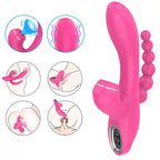 Abel - Şarjlı Triple Anal Beads G Spot ve Klitoris Uyarıcı Güçlü 3 in 1 Emiş Vibratör