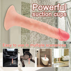 Kıkırdaklı Çift Katmanlı Realistik Anal Dildo Ultra Yumuşak Gerçekçi Yapay Penis 16x3.2 CM