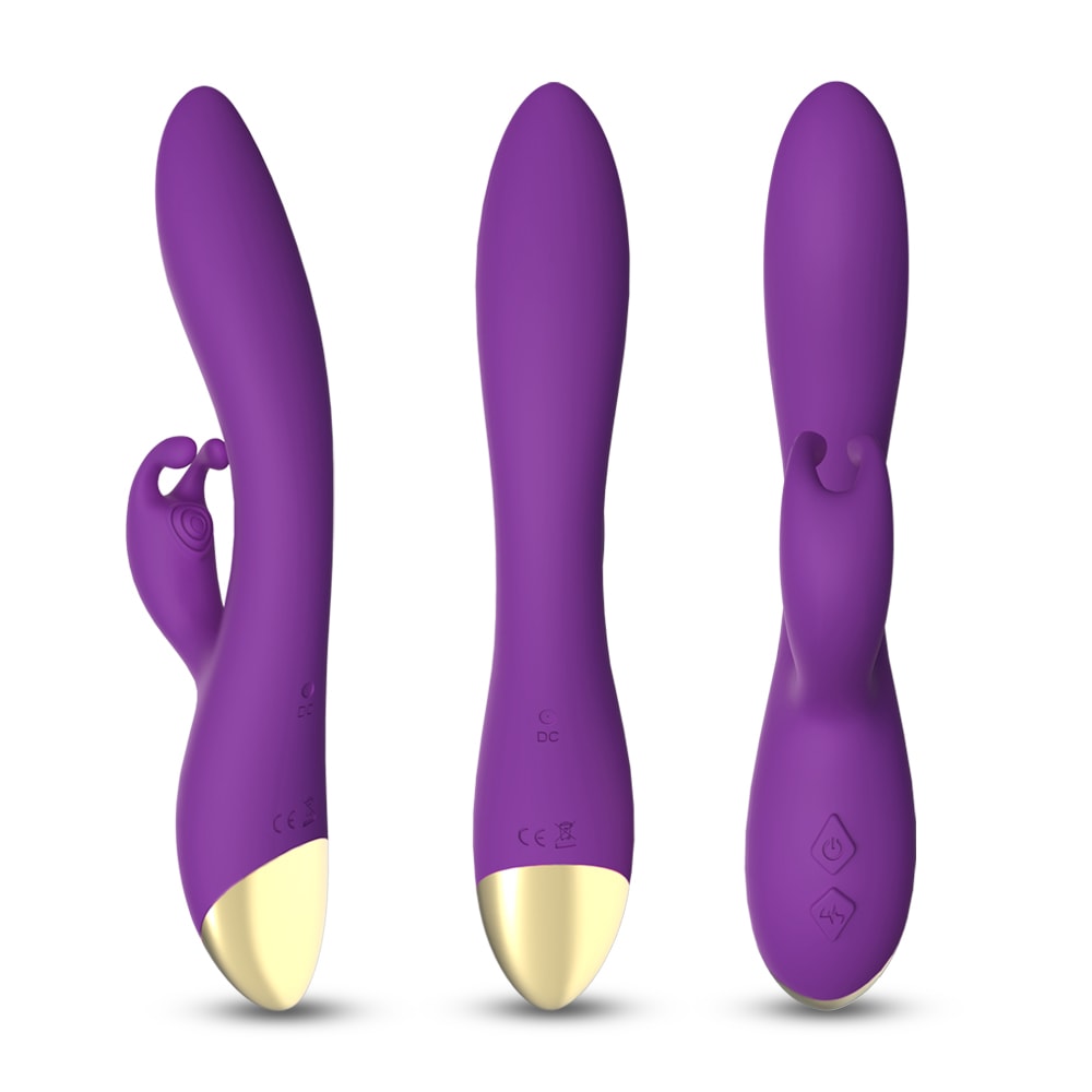 Bonnie - Şarjlı Aynı Anda Klitoris ve G Spot Uyarıcı Eğilebilir Yumuşak Doku Rabbit Vibratör