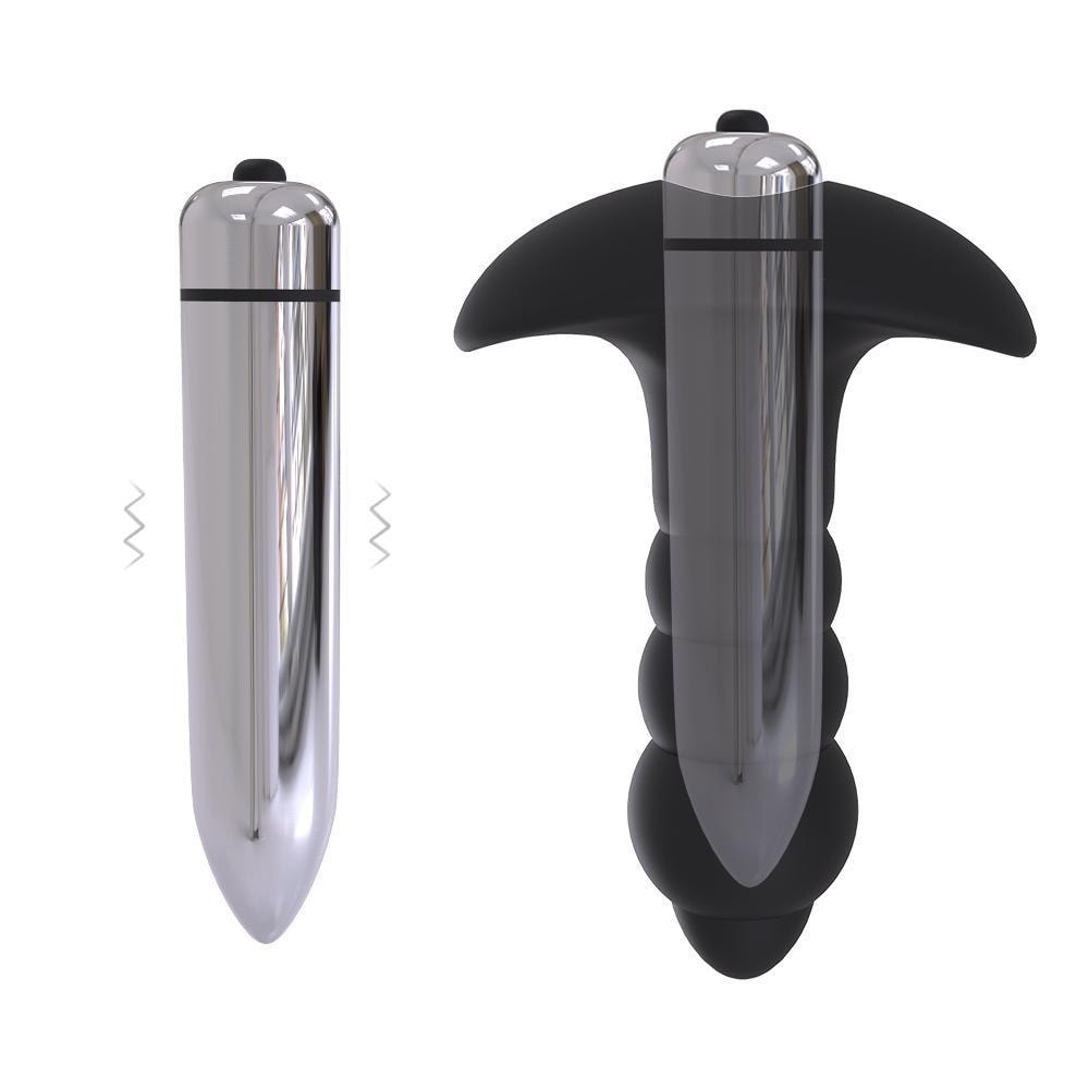 Bubble - Çıkar Tak Bullet Vibratörlü Güçlü Titreşimli 1 Fonksiyonlu Silikon Anal Plug