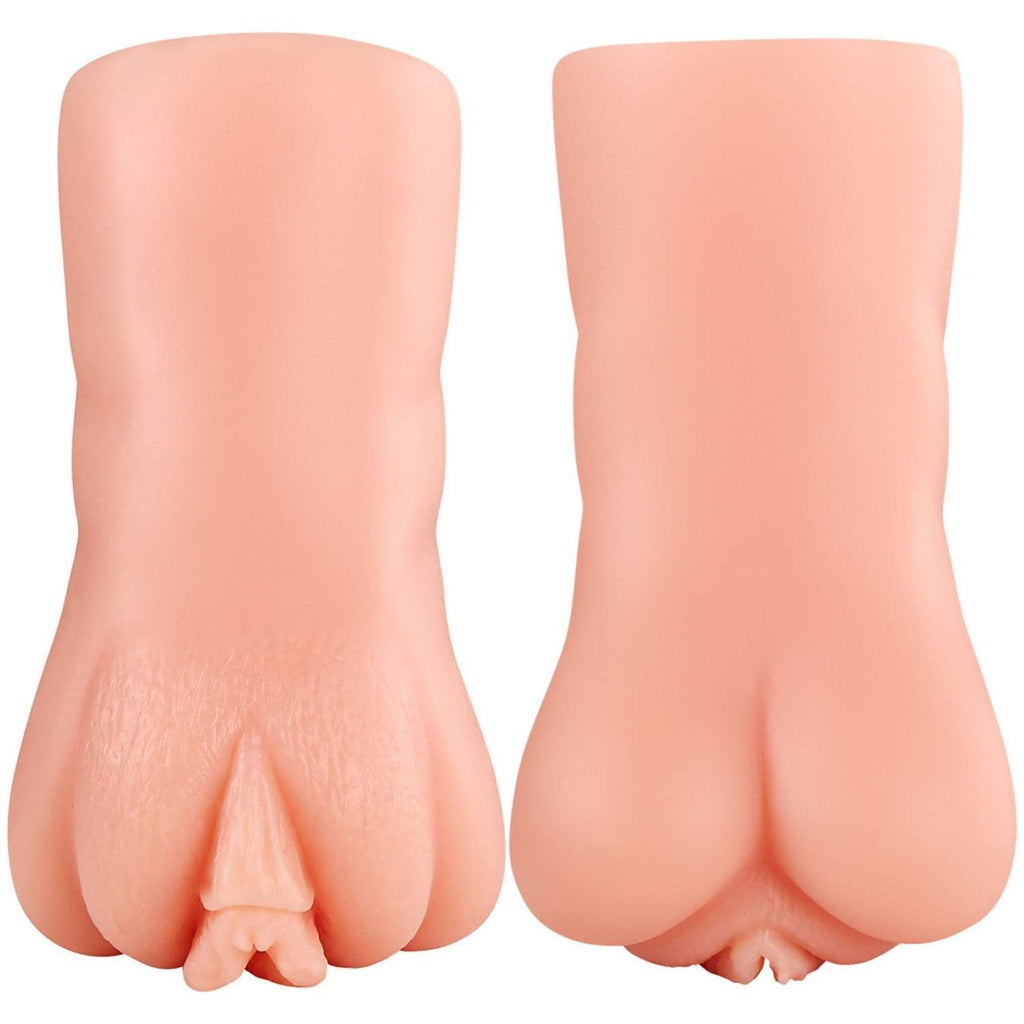 Patricia - Kolay Saklanabilir Cep Boy Titreşimli Isıtmalı Suni Vajina Realistik Mastürbatör 15 CM