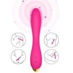 Flamingo - Şarjlı Esnek Yumuşak Doku Eğilebilir G Spot Uyarıcı Vibratör - Pembe