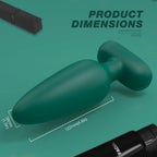Visual Rivet - Manyetik Şarjlı Güçlü Titreşimli Silikon Anal Plug Kademeli Boyut Prostat Uyarıcı ve Anal Vibratör