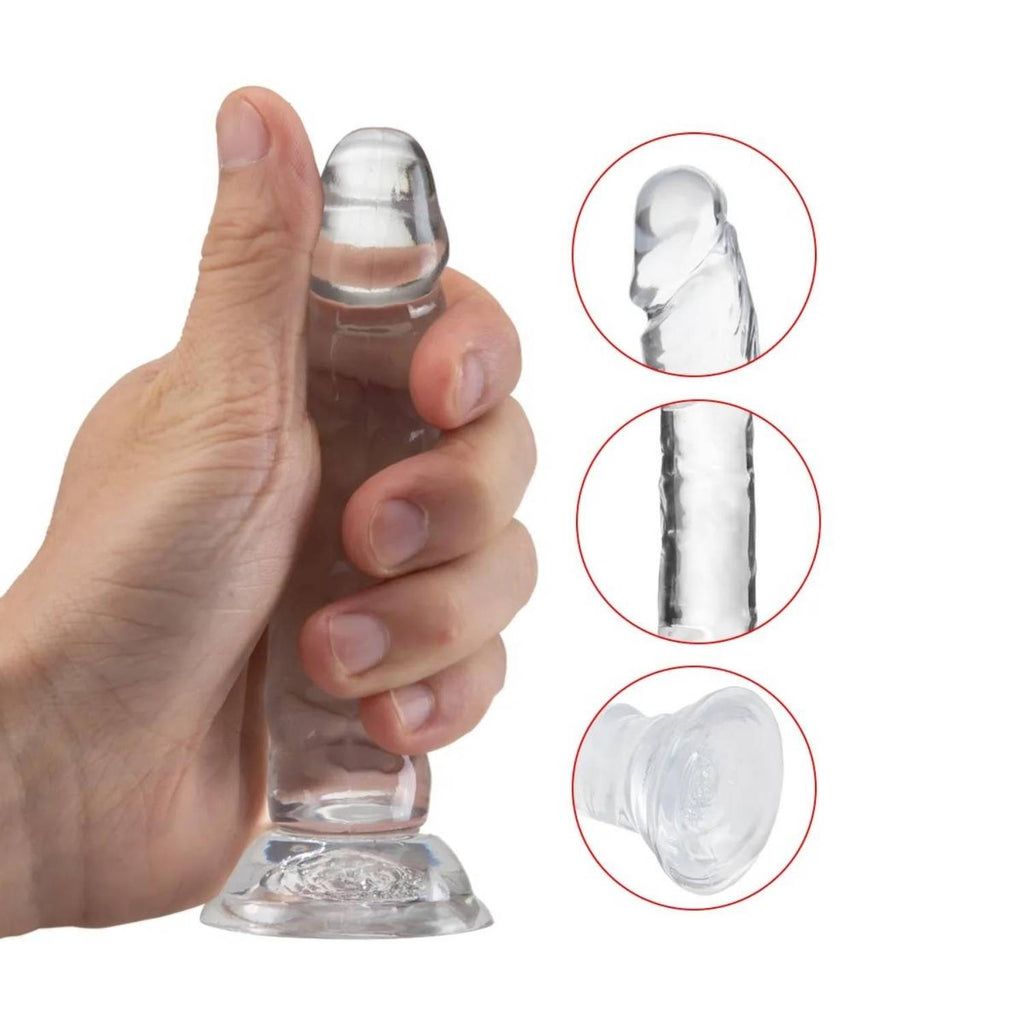 Leo - Ultra Soft Realistic Mini Anal Dildo Yumuşak Doku Gerçekçi Testissiz Realistik Anal Yapay Penis 13 CM
