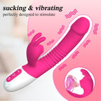 A2 Şarjlı Akıllı Isıtmalı Güçlü Titreşimli G-Spot ve Klitoris Emiş Uyarıcı 2 in 1 Rabbit Vibratör