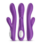 Spark - Şarjlı Isıtmalı Aynı Anda Klitoris ve G Spot Uyarıcı Güçlü Titreşimli 2 in 1 Rabbit Vibratör