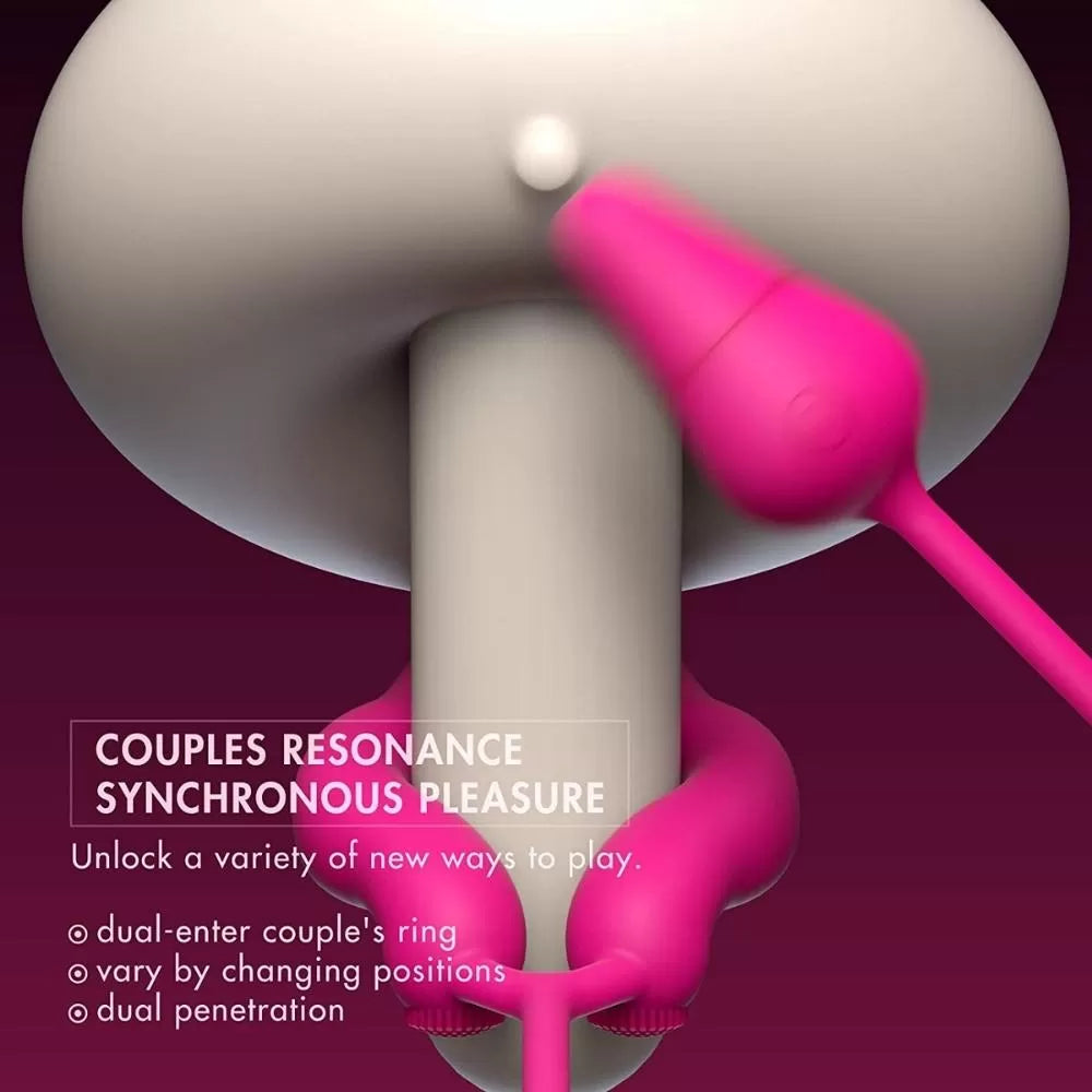 Essence - Şarjlı Kumandalı Anal Uyarıcı Plug ve Klitoris Uyarıcı Dil Vibratörlü Penis Halkası
