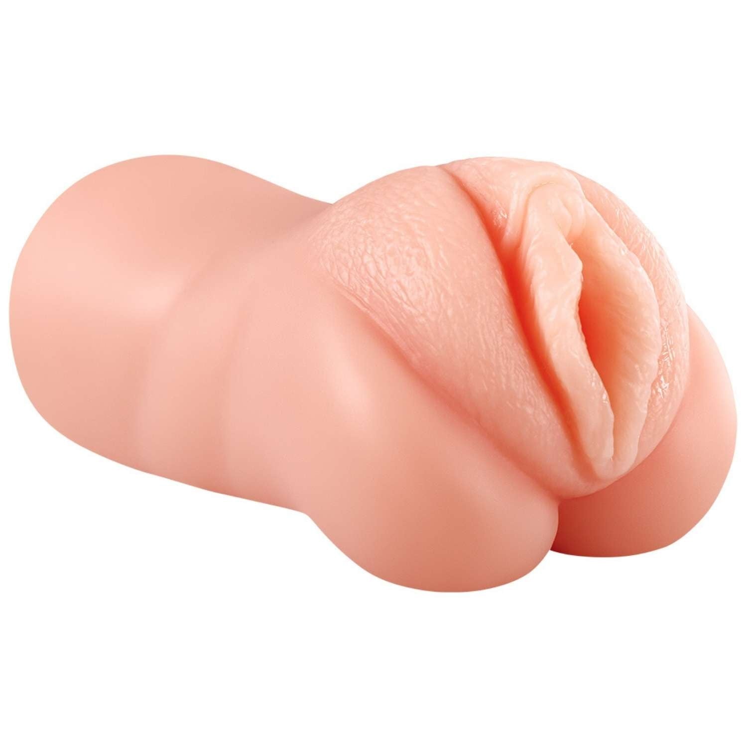Patricia - Kolay Saklanabilir Cep Boy Titreşimli Isıtmalı Suni Vajina Realistik Mastürbatör 15 CM