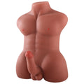 Grayson - Anal Girişli 16 CM Yapay Penis Erkek Zenci Realistik Manken Yarım Vücut Dildo