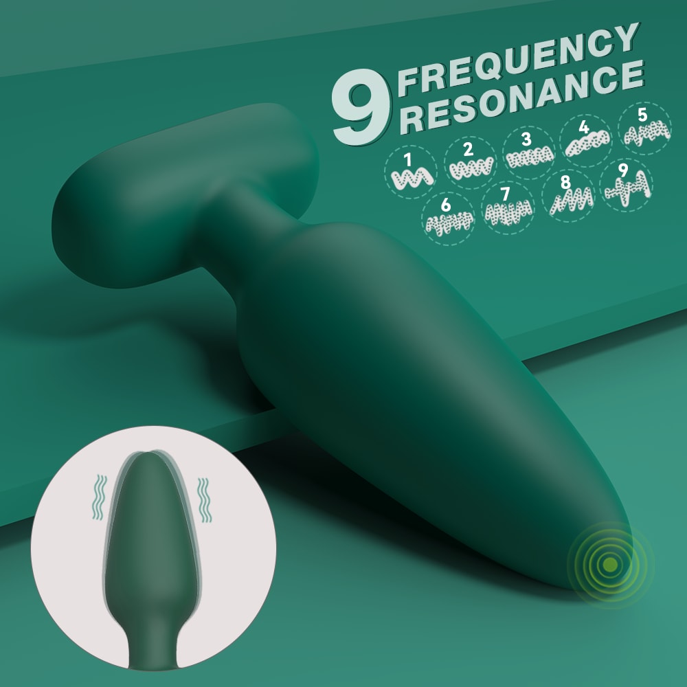 Visual Rivet - Manyetik Şarjlı Güçlü Titreşimli Silikon Anal Plug Kademeli Boyut Prostat Uyarıcı ve Anal Vibratör