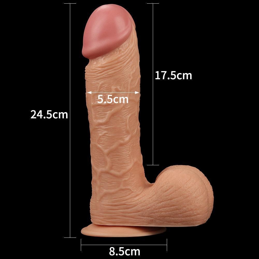 Legendary King Sized - Büyük Boy Kalın Realistik Dildo XL Size Ekstra Büyük Gerçekçi Yapay Penis 25x5.5 CM