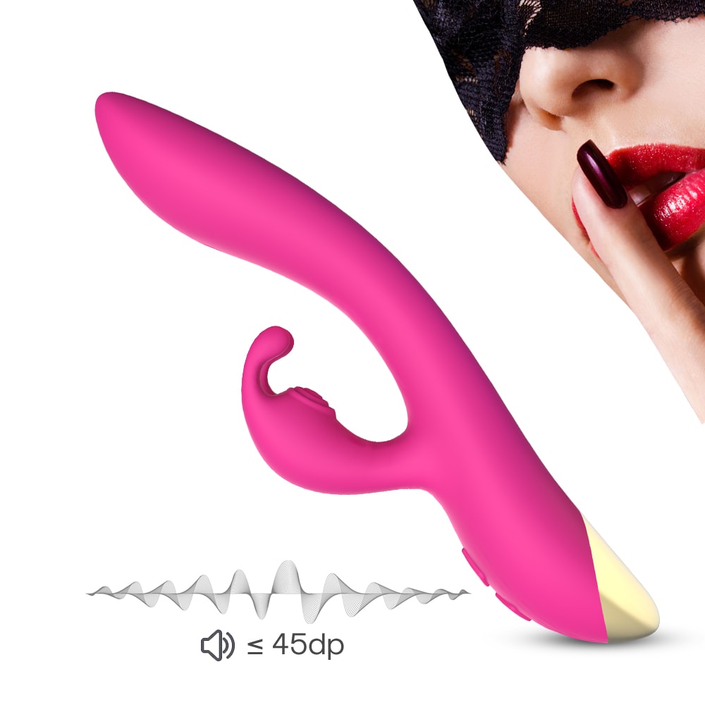 Bonnie - Şarjlı Aynı Anda Klitoris ve G Spot Uyarıcı Eğilebilir Yumuşak Doku Rabbit Vibratör