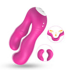 Seraph Pro - Şarjlı Uzaktan Kumandalı Çatal Çift Taraflı Çift Motorlu Güçlü Titreşimli Vibratör Esnek Silikon Strapless Strapon