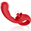 Vasana - Şarjlı Aynı Anda Klitoris ve G Spot Uyarıcı 2 in 1 Hareketli Orgazm Dil Vibratör