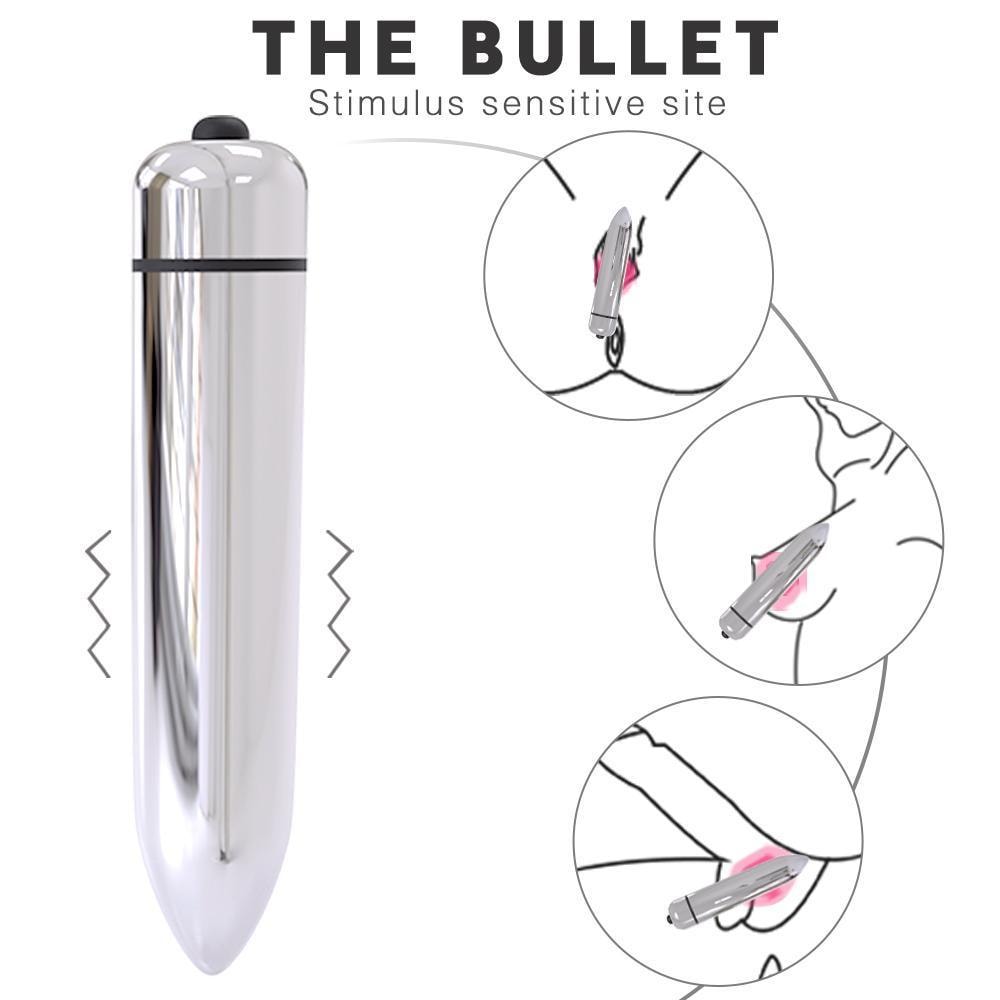 Love Arrow - Çıkar Tak Bullet Vibratörlü Güçlü Titreşimli 1 Fonksiyonlu Silikon Anal Plug