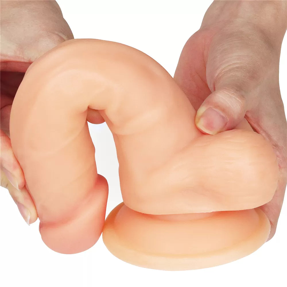 20 CM Geliştirilmiş Gerçekçi Doku Belden Bağlamalı Dildo