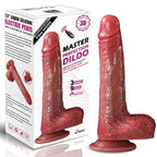 Louis - Şarjlı Uzaktan Kumandalı Isıtmalı İleri Geri Hareketli ve Rotasyonlu Realistik Dildo Gerçekçi Yapay Penis 19 CM