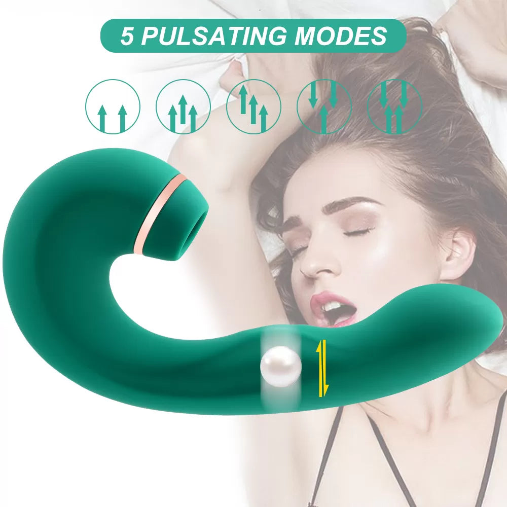 Pulse - Şarjlı G Bölge Uyarıcı Nabız Hareketli ve Güçlü Titreşimli Klitoris Emiş Özellikli 3 in 1 Vibratör