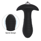 Spiral - Çıkar Tak Bullet Vibratörlü Güçlü Titreşimli 1 Fonksiyonlu Silikon Anal Plug
