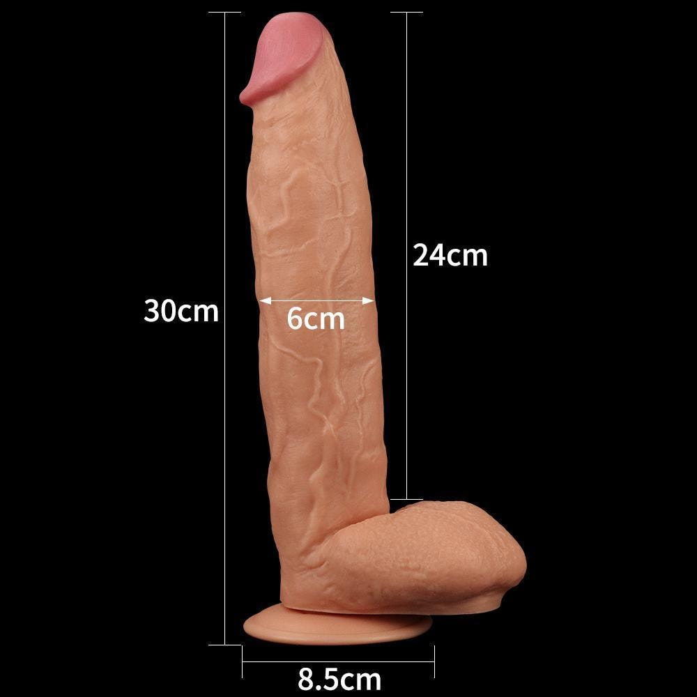 Legendary King Sized - Büyük Boy Kalın Realistik Dildo XXL Size Ekstra Büyük Gerçekçi Yapay Penis 30x6 CM