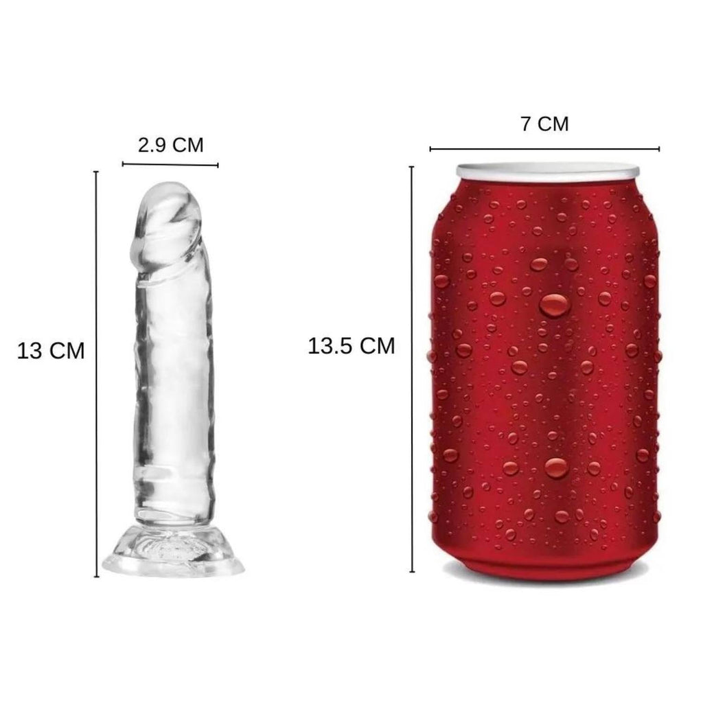 Leo - Ultra Soft Realistic Mini Anal Dildo Yumuşak Doku Gerçekçi Testissiz Realistik Anal Yapay Penis 13 CM
