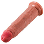 Hardy - Ultra Yumuşak Doku Testissiz Realistik Dildo Çift Katmanlı Silikon Gerçekçi Yapay Penis 22x4.3 CM