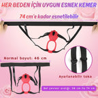 Ivy APP RCT - Şarjlı Kumanda Ve Telefon Kontrollü Vajina Çevresi ve Klitoris Uyarıcı Kemerli Giyilebilir Couple Vibratör
