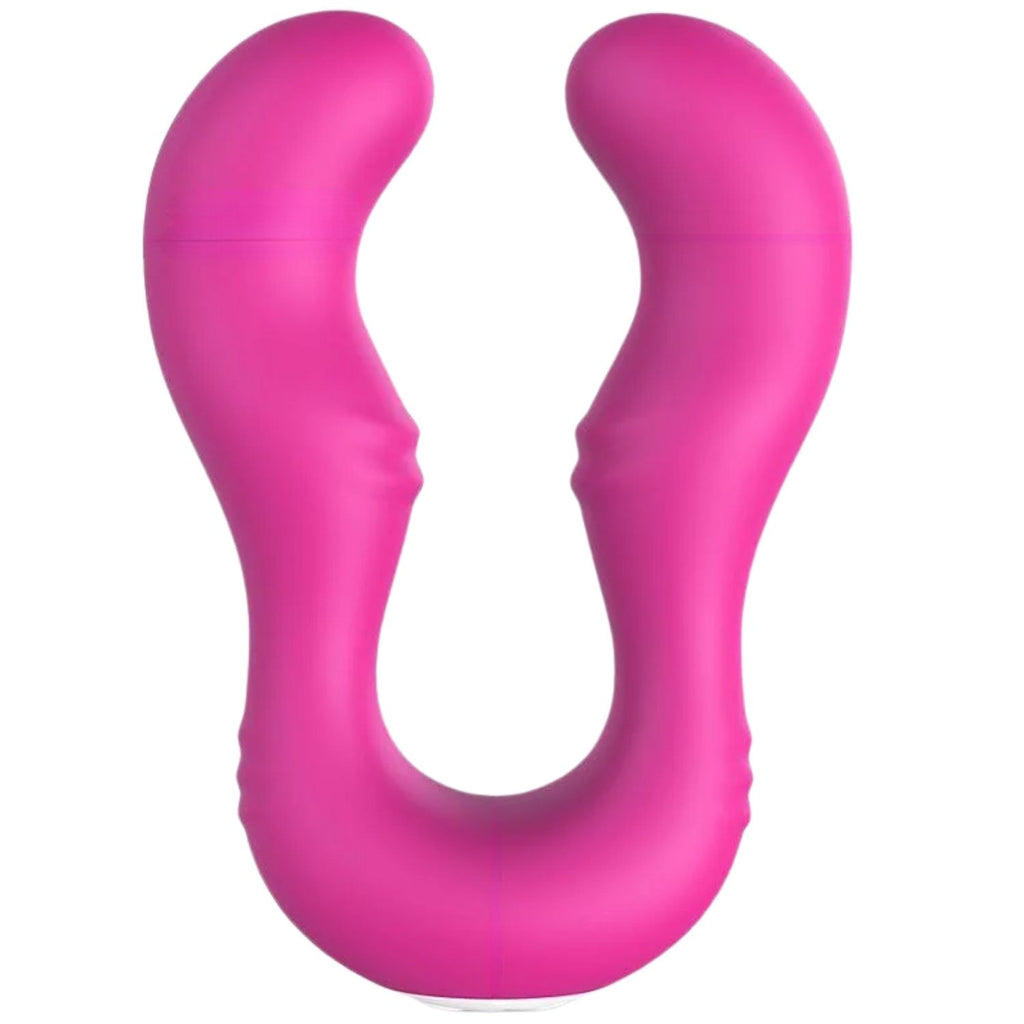 Seraph - Şarjlı Çatal Çift Taraflı Çift Motorlu Güçlü Titreşimli Vibratör Esnek Silikon Strapless Strapon
