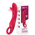 Manna - Şarjlı Tutma Aparatlı Aşağı Yukarı Parmak Hareketli Kavisli G Nokta Uyarıcı Vibratör
