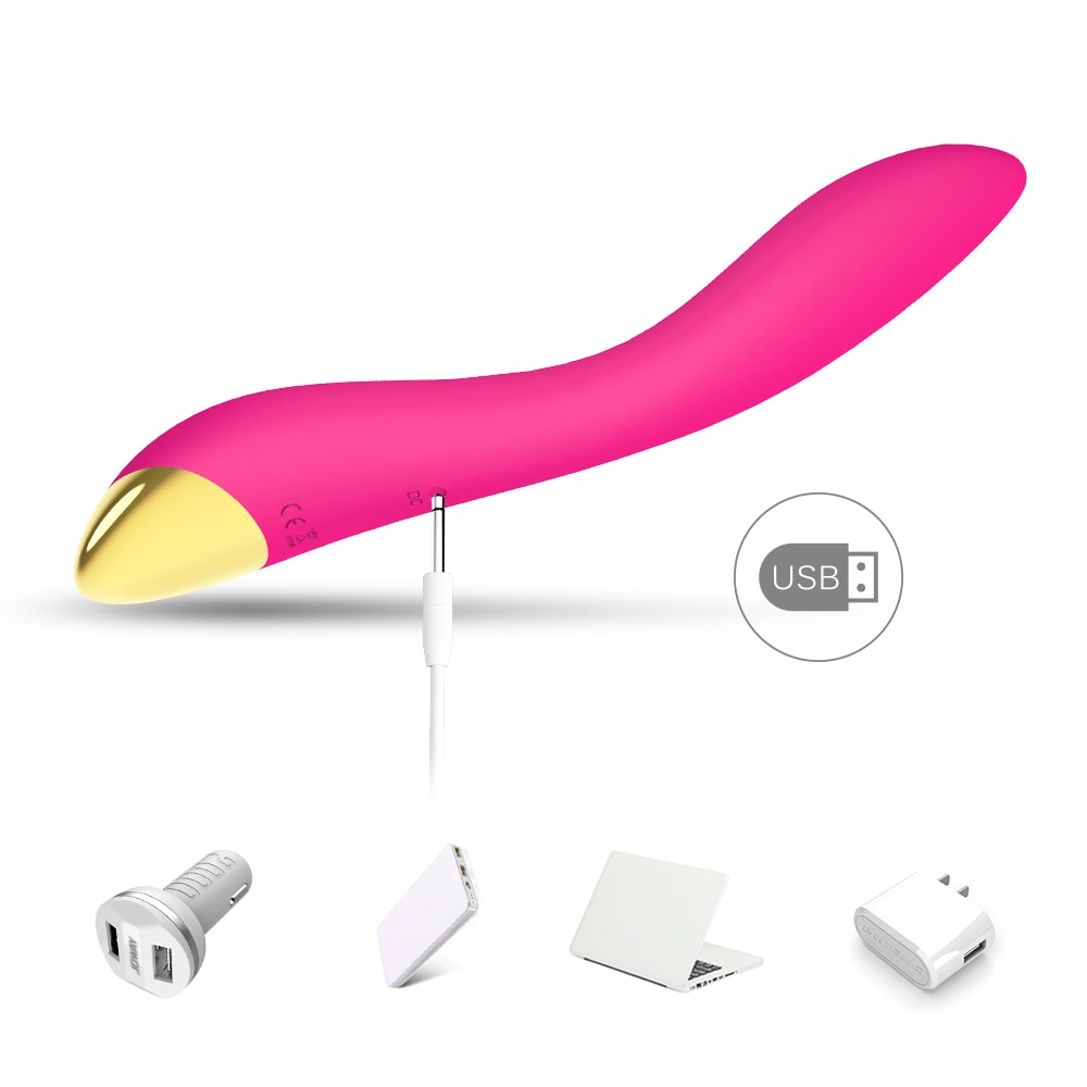 Flamingo - Şarjlı Esnek Yumuşak Doku Eğilebilir G Spot Uyarıcı Vibratör - Pembe