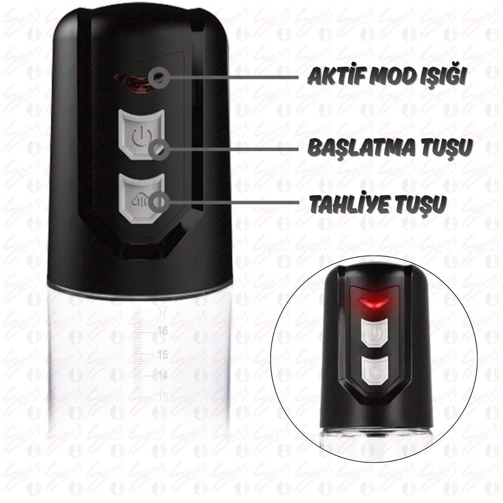 Automatic ML2 - Standart Hazneli 2 Modlu Yüksek Performanslı Type-C Şarjlı Otomatik Penis Pompası