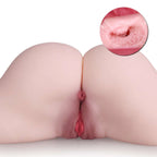 Carol - Anal Vajina Çift Girişli Titreşimli Isıtmalı Realistik Kalça Suni Vajina Mastürbatör 6.6 KG