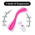 Double Ended - Şarjlı Kablosuz Kumandalı G-Spot Uyarıcı Bükülebilir Çift Taraflı Kullanılabilir Vibratör