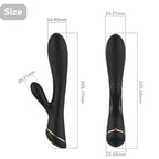 Spiry - Manyeitk Şarjlı Tırtıklı Yüzey Esnek Yapı G Nokta ve Klitoris Uyarıcı 2 in 1 Rabbit Vibratör