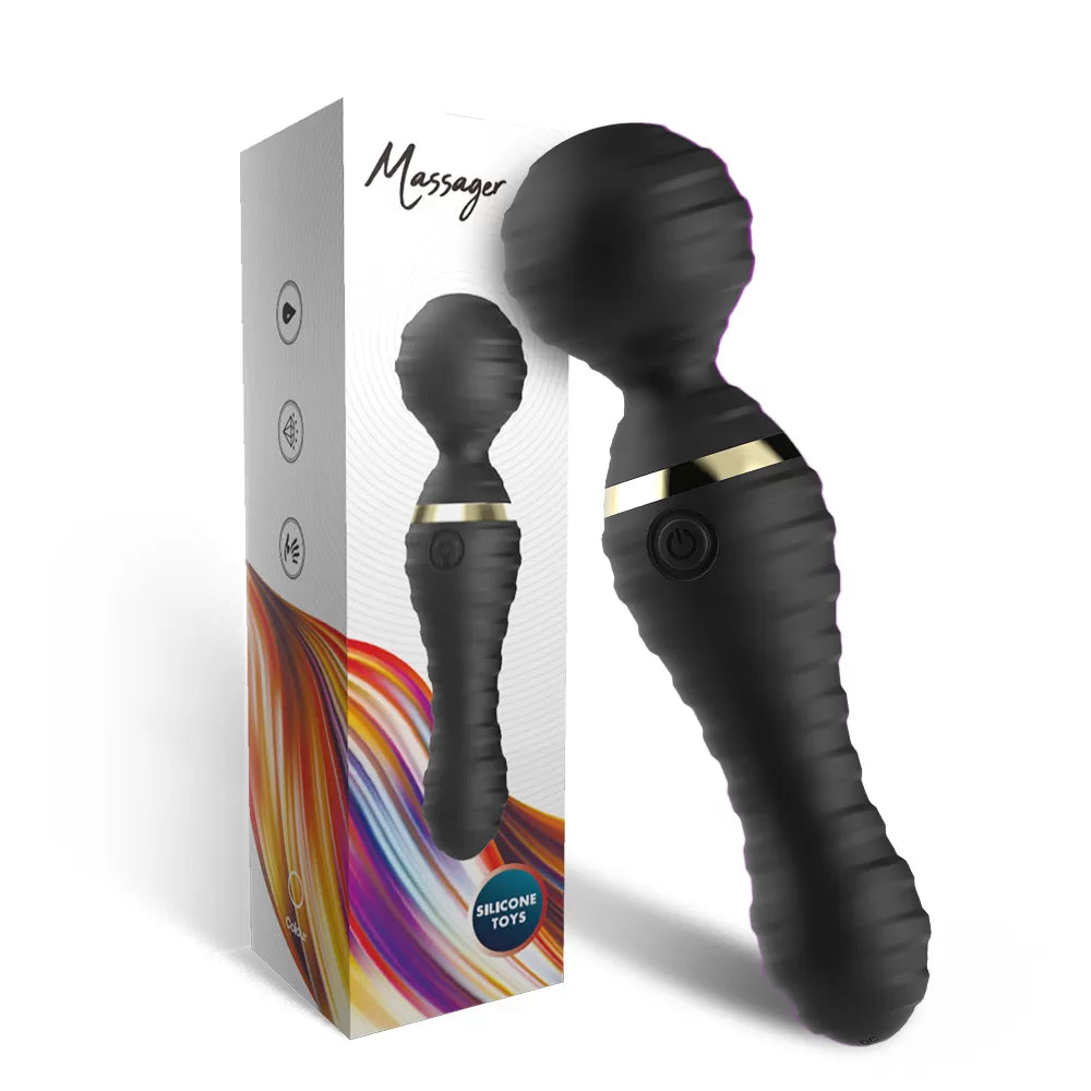 Freexa - Şarjlı 360° Esnek Başlı Vibratör Magic Wand Massager Çok Sessiz Masaj Aleti