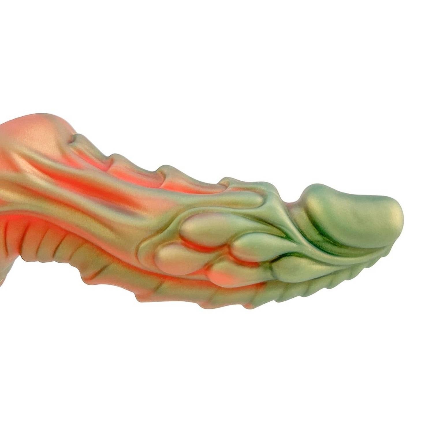Monster Cock Bukrek - Silicone Realistic Animal Dragon Dildo Silikon Gerçekçi Doku Ejderha Yapay Penis 18.5x5.4 CM