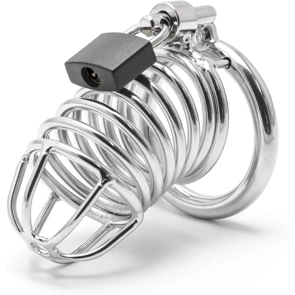 Metal Penis Kilidi Chastity Cock Cage Erkek Bekaret Penis Esaret Kafesi