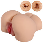 Jelena - Anal Vajina Çift Girişli Cep Boy Realistik Kalça Titreşimli Suni Vajina Mastürbatör 1.1 KG