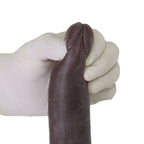 Lionel - Hareketli Kayar Deri Çift Katmanlı Realistik Vibratör Dildo Ultra Yumuşak Testissiz Gerçekçi Titreşimli Zenci Yapay Penis