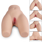 Nicole - Yarım Realistik Manken Anal Vajina Çift Girişli 2 in 1 Titreşimli Isıtmalı Suni Vajina Mastürbatör 5.7 KG