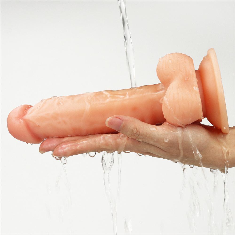 Geliştirilmiş Gerçekçi Yapay Penis Yumuşak Doku Realistik Dildo 20x4 CM