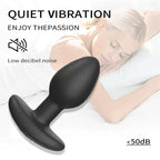 GERB Kablosuz Kumandalı Titreşimli Silikon Anal Butt Plug Prostat Masaj Vibratörü - Büyük