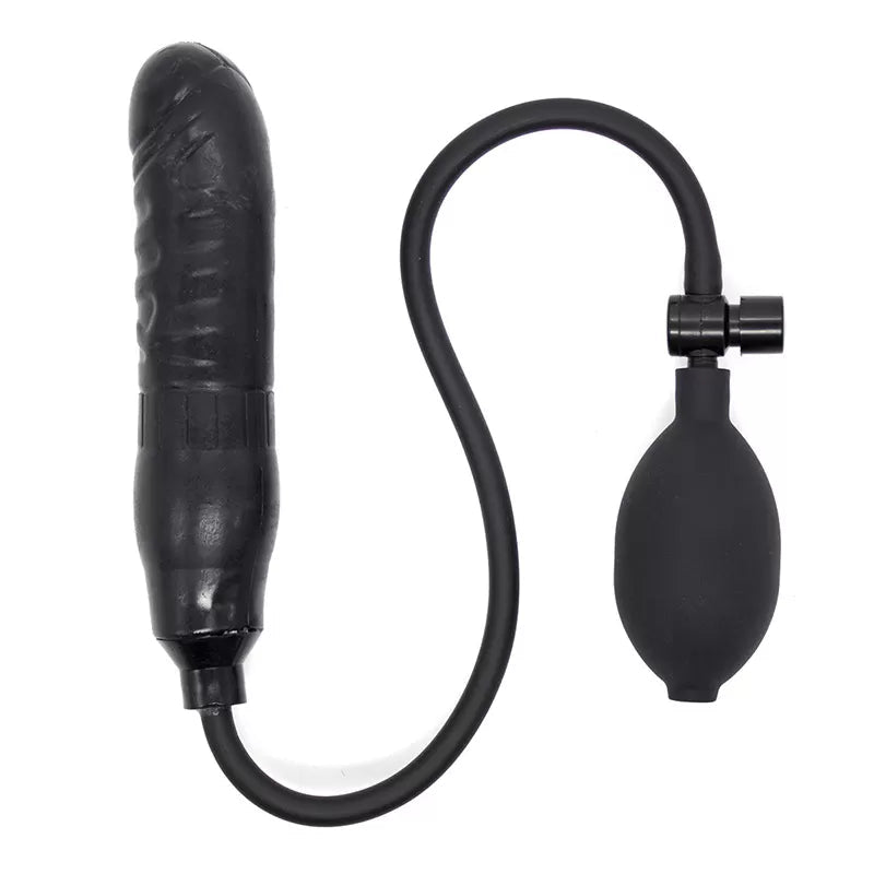 İnflatable Anal Butt Plug Şişirilebilir Silikon Yapay Penis Vajinismus Eğitimi Realistik Dildo - SENS SHOP