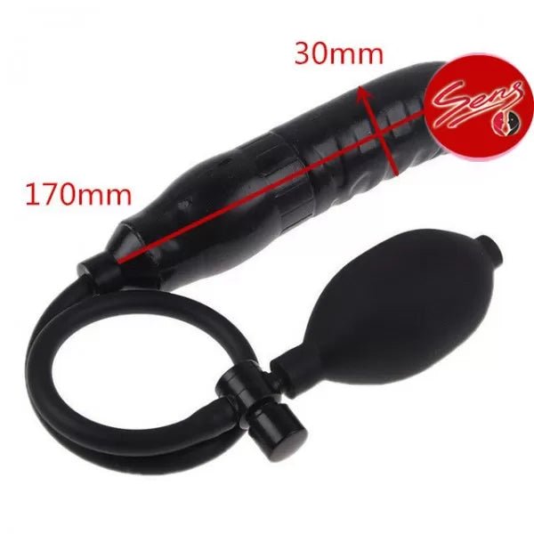 İnflatable Anal Butt Plug Şişirilebilir Silikon Yapay Penis Vajinismus Eğitimi Realistik Dildo - SENS SHOP