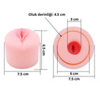 Pump Sleeve ML - Hazneyi Kavrayan Geliştirilmiş Süper Gerçekçi Dokulu Penis Pompası Vajina Başlığı - SENS SHOP