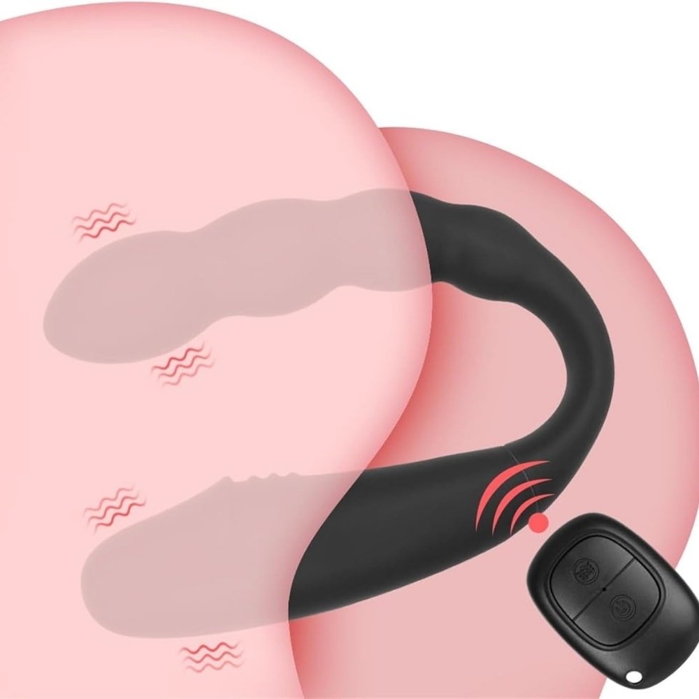 Şarjlı Kablosuz Kumandalı Anal Beads Prostat Masaj U Tipi Klitoris G Nokta Uyarıcı 2 in 1 Vibratör - SENS SHOP