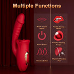 Şarjlı Klitoris Uyarıcı Dil Dudak Hareketli G Nokta Uyarıcı Güçlü Titreşimli 2 in 1 Oral Vibratör - SENS SHOP